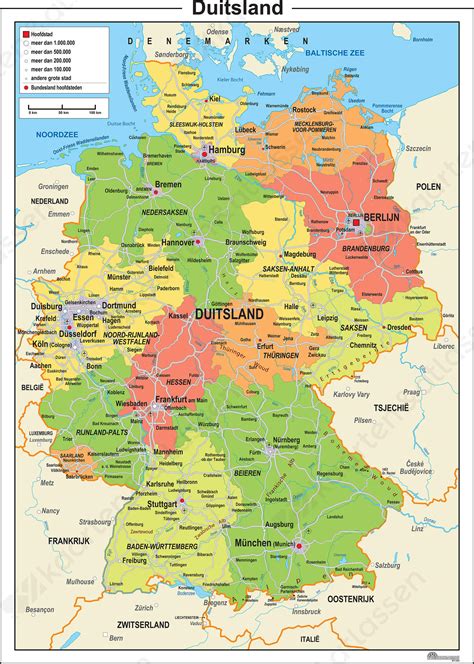 kaart nederland en duitsland